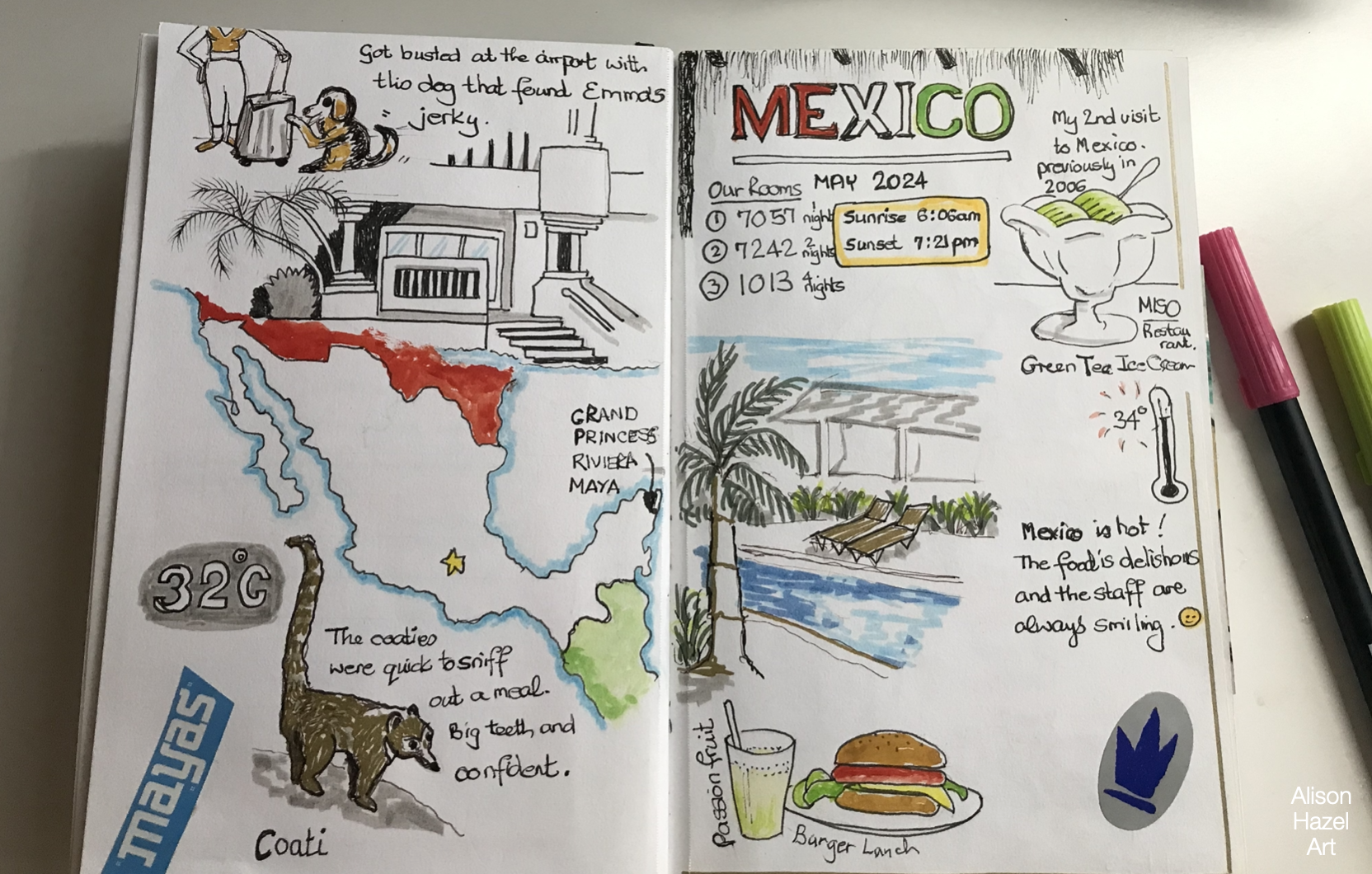 Mexico-sketch-journal-page