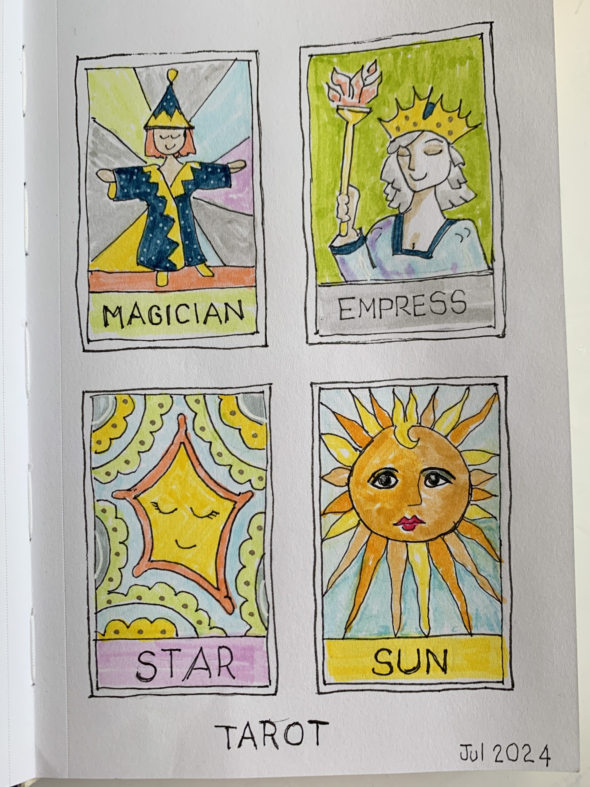 grid-journal-tarot-cards